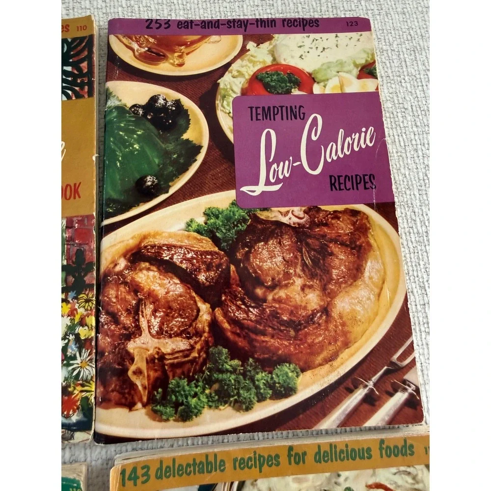 Vintage Set of 7 Culinary Arts Institute Cookbooks 1956-Melanie DeProft Director